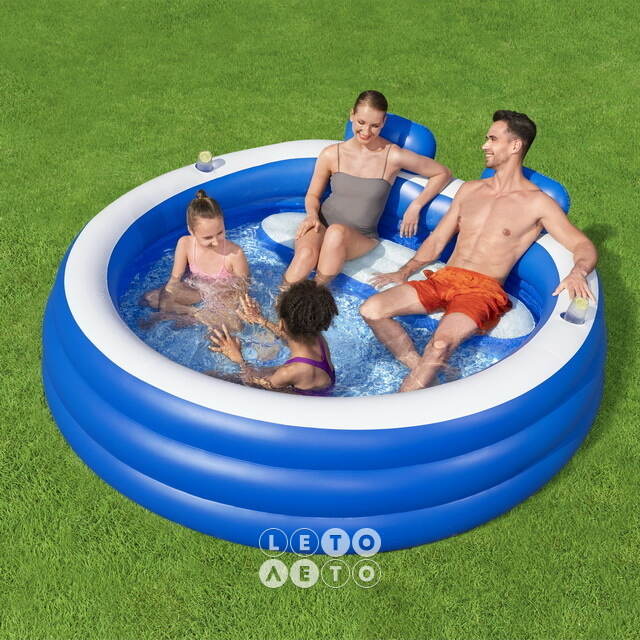 Надувной бассейн Семейный - Splash Paradise 231*219 см, клапан Bestway
