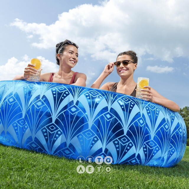 Надувной бассейн Bohemian Blue 168*53 см, надувное дно Bestway