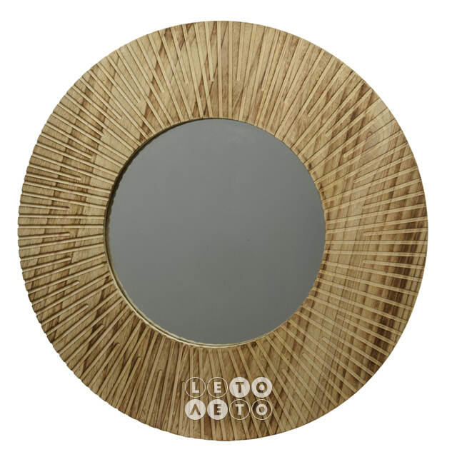 Декоративное зеркало Paulownia Almond 70 см Kaemingk