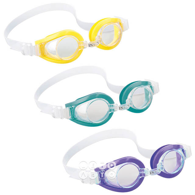 Очки для плавания Play желтые, 3-8 лет INTEX