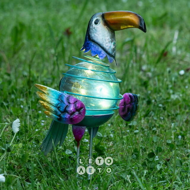Садовый светильник на солнечной батарее Solar Toucan 34 см Koopman