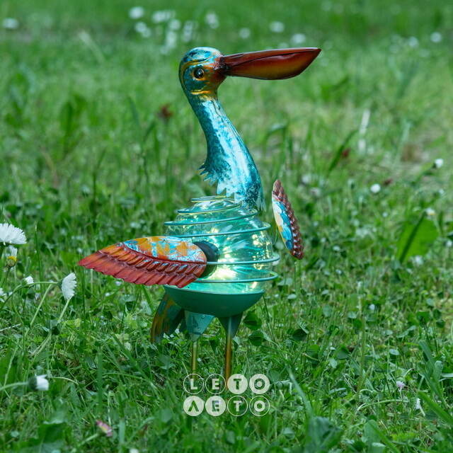 Садовый светильник на солнечной батарее Solar Pelican 34 см Koopman