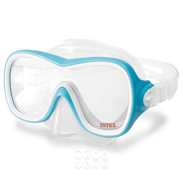 Маска для плавания Wave Rider Sport бирюзовая, 8+ INTEX