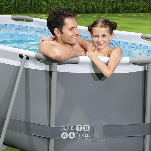 Каркасный овальный бассейн Bestway Steel Pro Max 305*200*84 см, фильтр-насос, дозатор Bestway