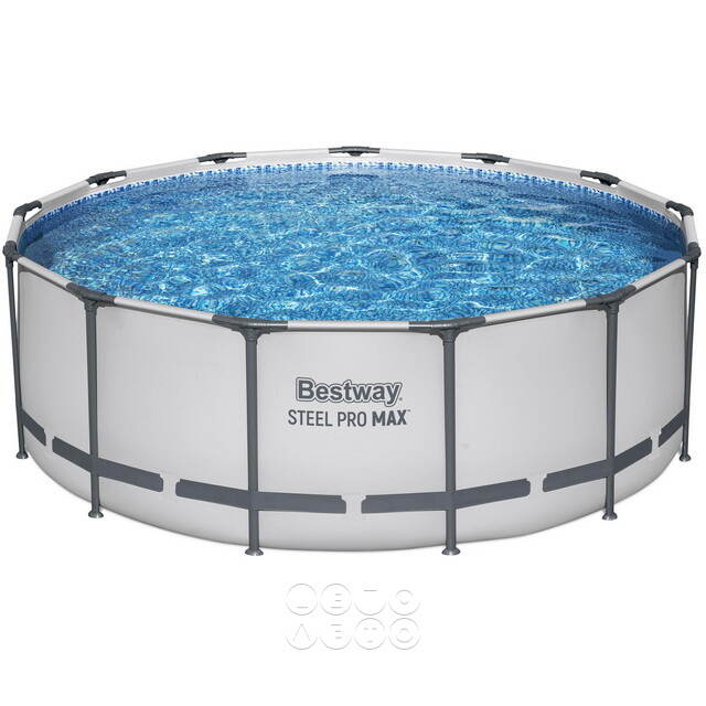 Круглый каркасный бассейн Bestway Steel Pro Max 396*122 см, фильтр-насос, аксессуары Bestway