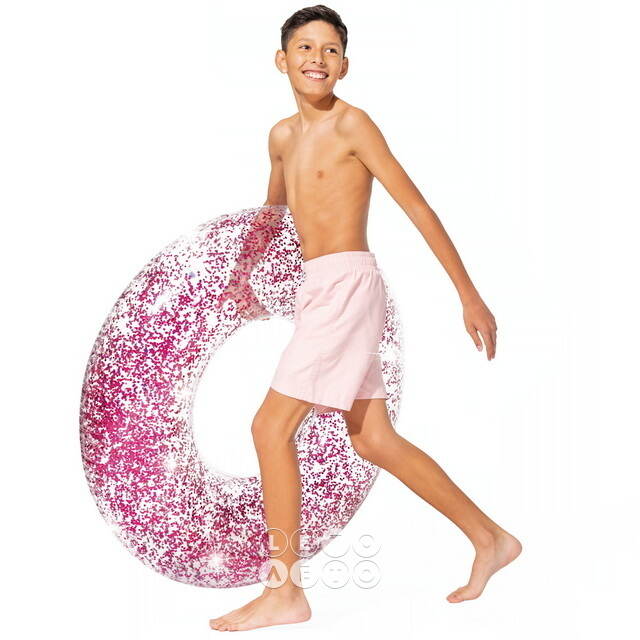 Надувной круг Pink Shiny 107*27 см INTEX