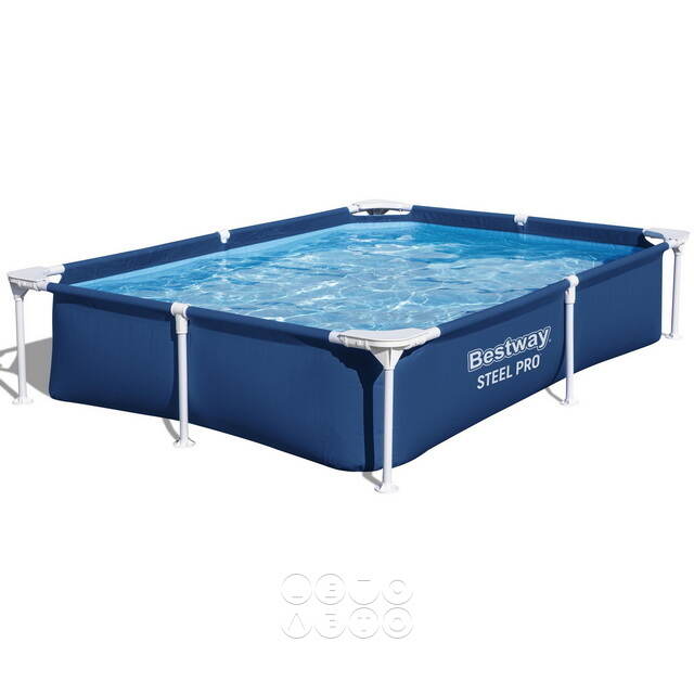 Прямоугольный каркасный бассейн Bestway Steel Pro 221*150*43 см Bestway