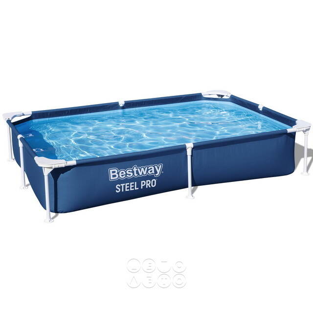 Прямоугольный каркасный бассейн Bestway Steel Pro 221*150*43 см Bestway