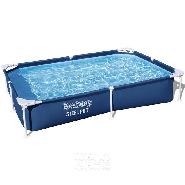 Прямоугольный каркасный бассейн Bestway Steel Pro 221*150*43 см Bestway