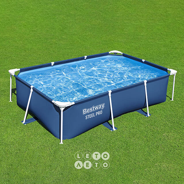 Прямоугольный каркасный бассейн 56403 Bestway Steel Pro 259*170*61 см Bestway