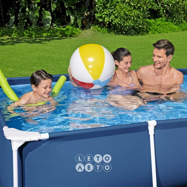 Прямоугольный каркасный бассейн 56403 Bestway Steel Pro 259*170*61 см Bestway