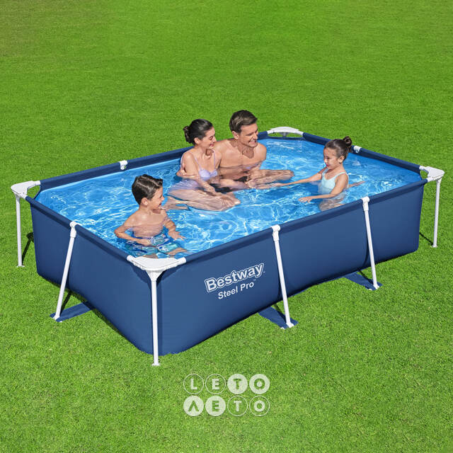 Прямоугольный каркасный бассейн 56403 Bestway 259*170*61 см Bestway