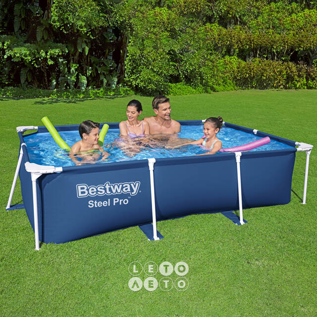 Прямоугольный каркасный бассейн 56403 Bestway 259*170*61 см Bestway