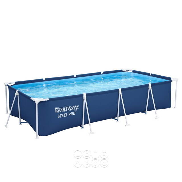 Прямоугольный каркасный бассейн 56405 Bestway Steel Pro 400*211*81 см Bestway