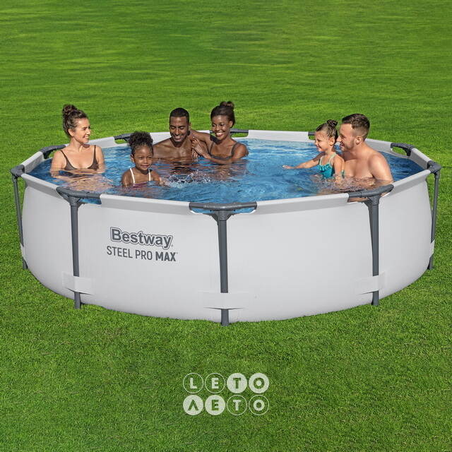 Каркасный бассейн 56408 Bestway Steel Pro Max 305*76 см, фильтр-насос Bestway