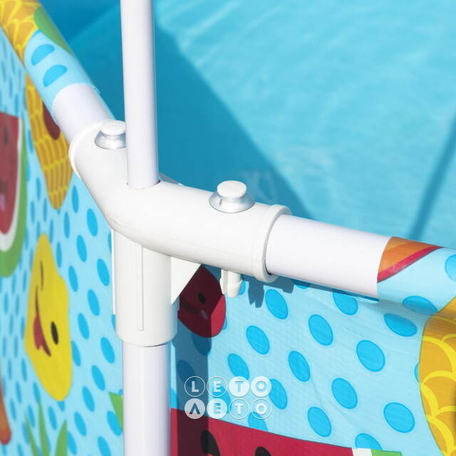 Каркасный бассейн 56432 Bestway Splash-in-Shade 244*51 см с навесом и разбрызгивателем Bestway