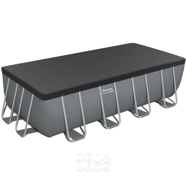 Прямоугольный каркасный бассейн Bestway Steel Pro Max 488*244*122 см, песочный фильтр-насос, аксессуары Bestway