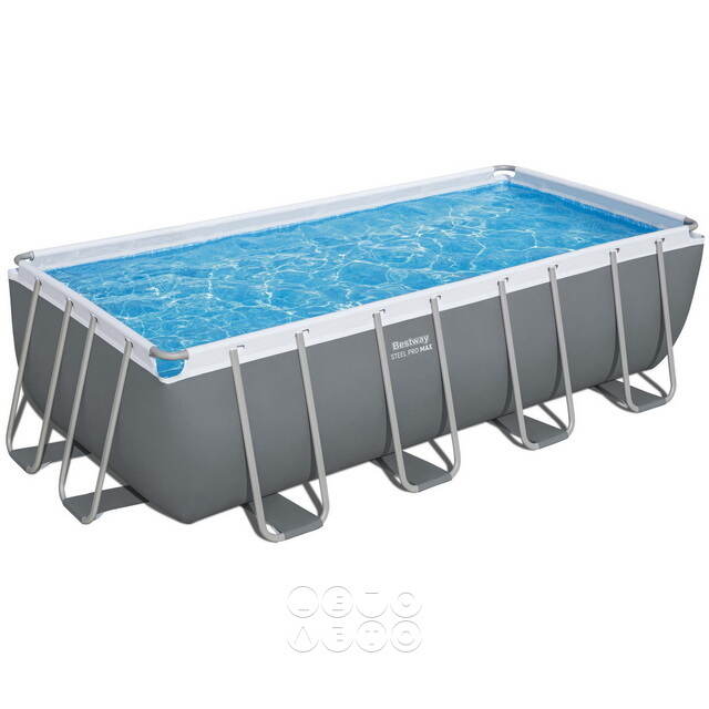 Прямоугольный каркасный бассейн Bestway Steel Pro Max 488*244*122 см, песочный фильтр-насос, аксессуары Bestway