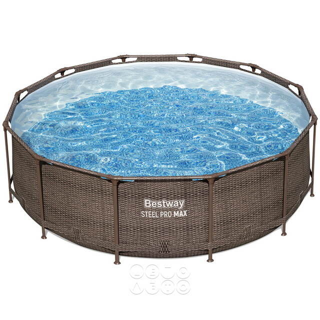 Каркасный бассейн 56709 Bestway Steel Pro Max 366*100 см, фильтр-насос, лестница Bestway