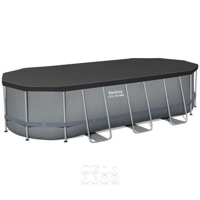 Каркасный овальный бассейн 56710 Bestway Steel Pro Max 549*274*122 см, фильтр-насос, аксессуары Bestway