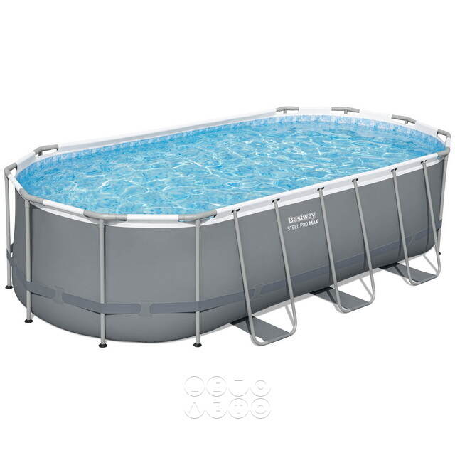 Каркасный овальный бассейн 56710 Bestway Steel Pro Max 549*274*122 см, фильтр-насос, аксессуары Bestway
