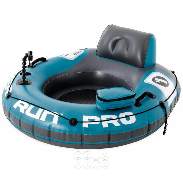 Надувной круг-кресло River Run Pro 140*132 см с креплением INTEX