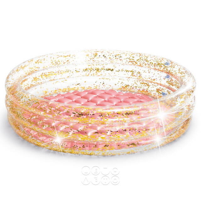 Детский бассейн с надувным дном Shiny Glow 86*25 см INTEX