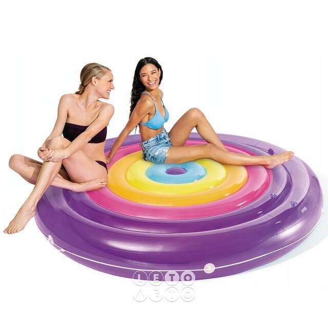 Надувной матрас-плот Rainbow Island 201*24 см INTEX