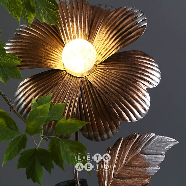 Садовый светильник на солнечной батарее Solar Rose Flower 96 см, IP44 Koopman