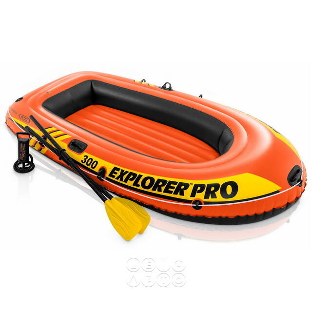 Надувная лодка Explorer Pro-300-Set 244*117*36 см + насос и весла INTEX