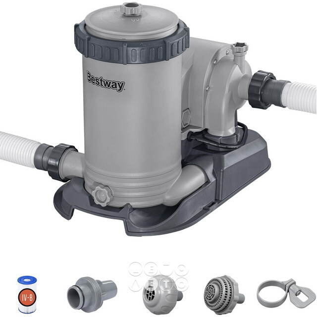 Фильтр насос 58391 Bestway (9463 л/ч) серый Bestway