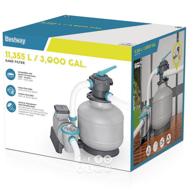 Песочный фильтр-насос 58486 Bestway (11355 л/ч) Bestway