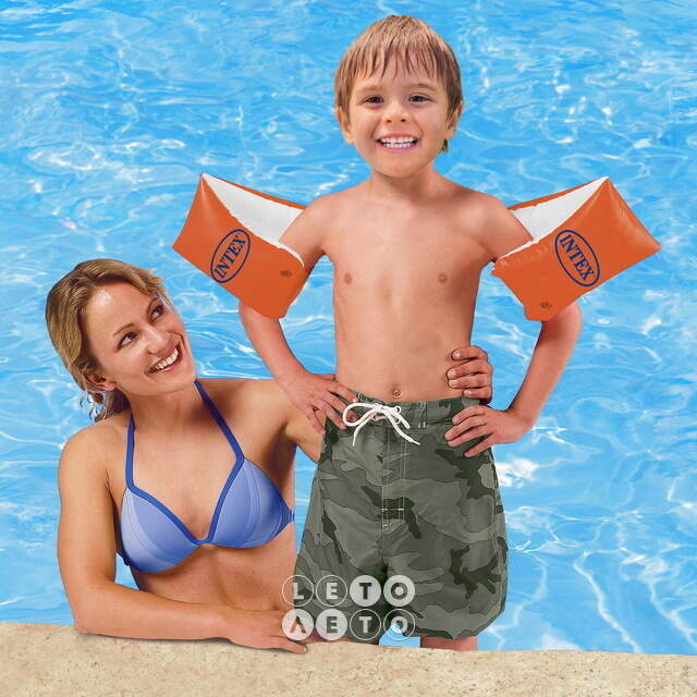 Нарукавники Deluxe, 30*15 см, 6-12 лет INTEX