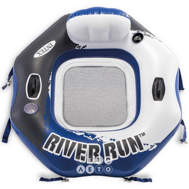 Надувной круг-кресло River Run 130*126 см с креплением INTEX