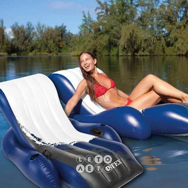 Надувной шезлонг River Run 180*135 см INTEX
