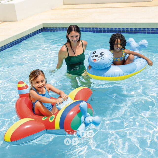 Надувная игрушка Cruiser Самолет, 3-6 лет INTEX