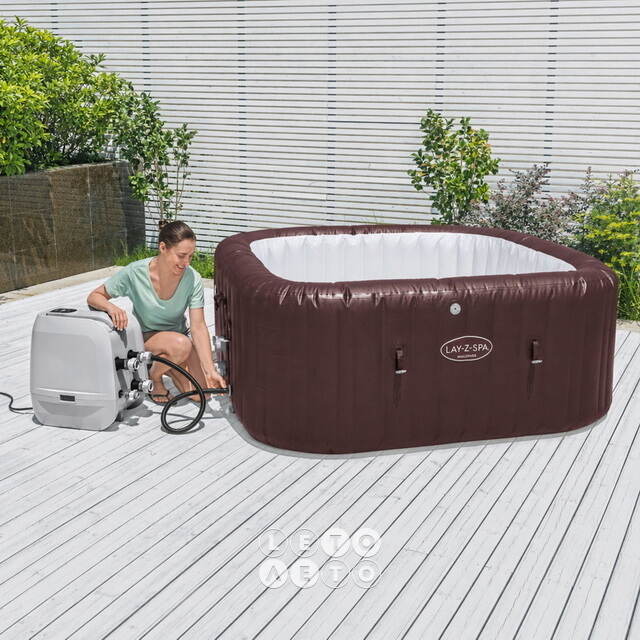 Надувной спа-бассейн 201*80 см 6001U Bestway Maldives Smart HydroJet Pro (Бествей Мальдивы Смарт Гидроджет Про), теплосберегающий тент, подсветка Bestway (Бествей)