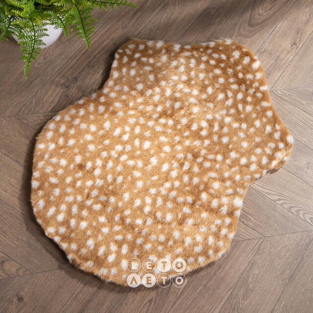 Декоративный меховой коврик Пятнистый Олень 55*38 см Kaemingk (Кейминг)
