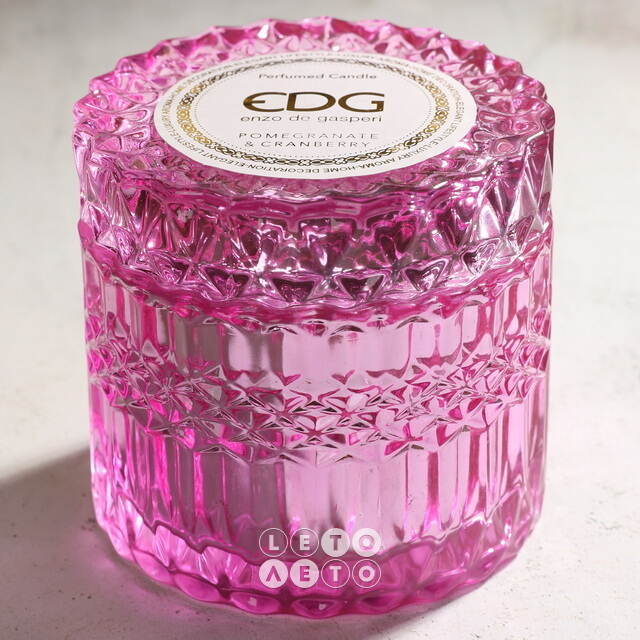 Ароматическая свеча Crystal Gasperi: Pomegranate&Cranberry 9 см, стекло EDG
