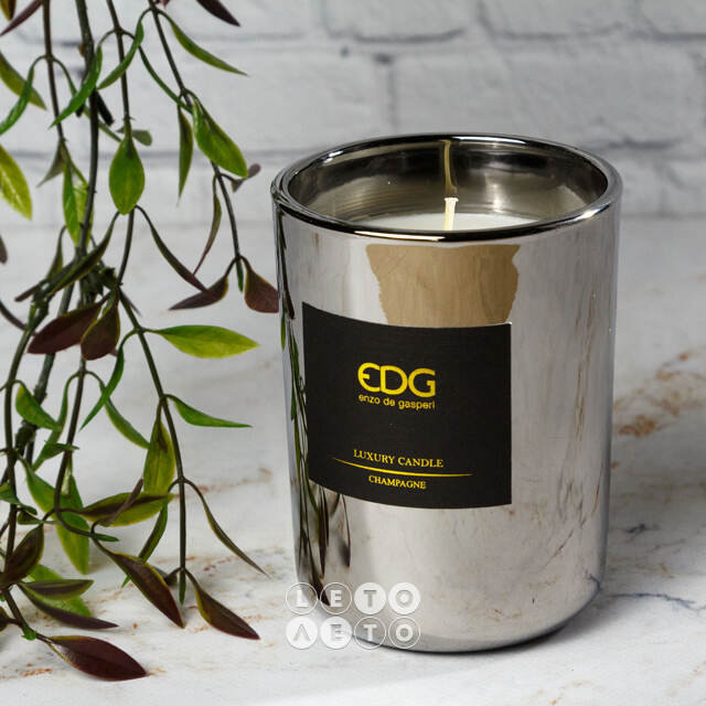 Ароматическая свеча в стакане Gasperi de Luxe: Champagne 11 см EDG