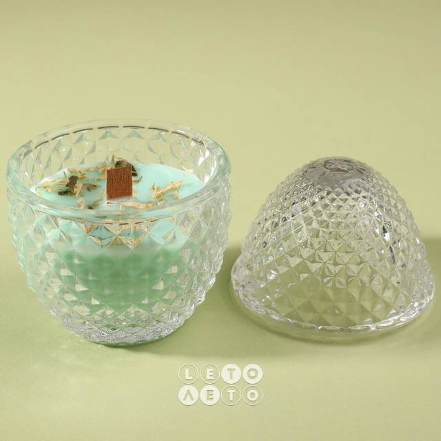 Ароматическая свеча Flora - Fig&Gardenia 12 см, 20 часов горения EDG