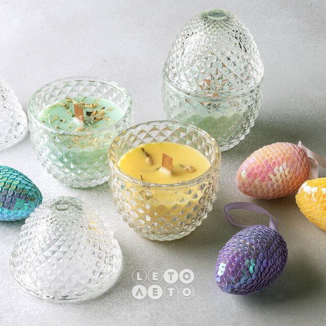 Ароматическая свеча Flora - Fig&Gardenia 12 см, 20 часов горения EDG