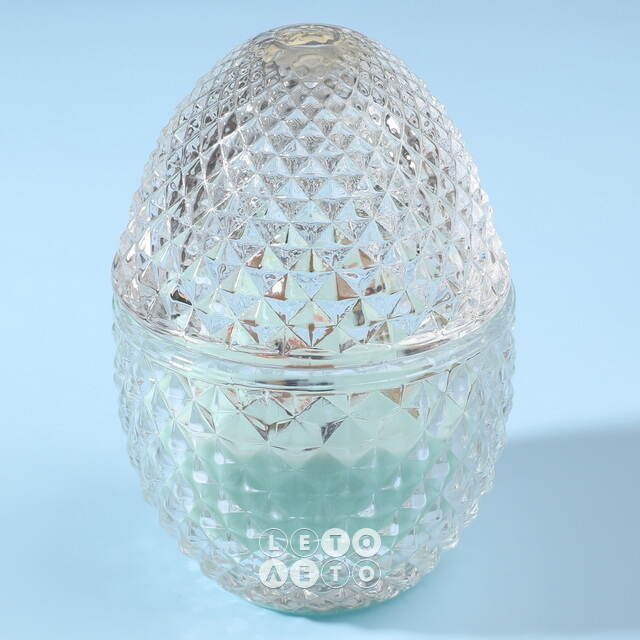 Ароматическая свеча Flora - Waterlily&Rose 12 см, 20 часов горения EDG
