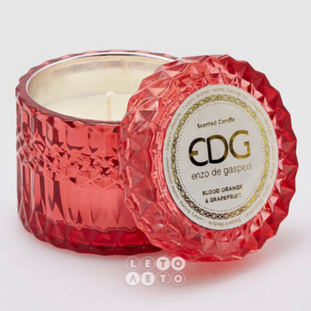 Ароматическая свеча Crystal Gasperi: Sicilian Orange 9 см, стекло EDG