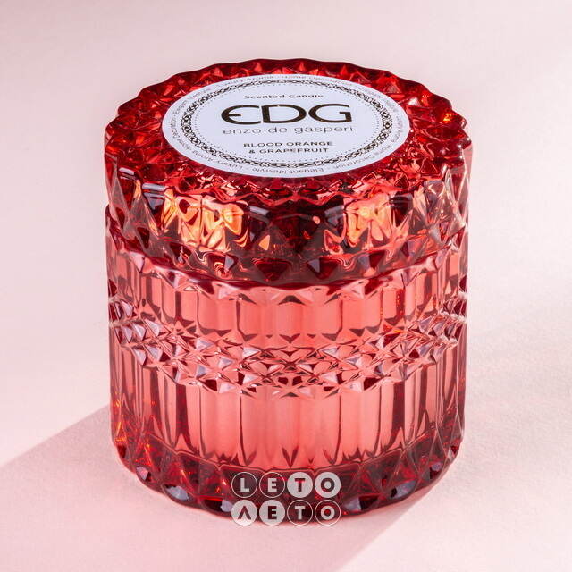 Ароматическая свеча Crystal Gasperi: Sicilian Orange 9 см, стекло EDG (ЭДГ)