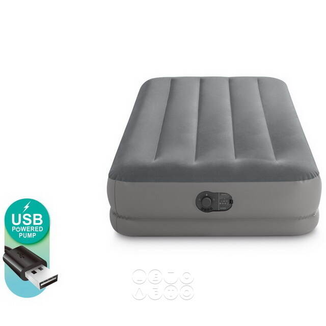 Надувной матрас Prestige Twin со встроенным USB-насосом, 99*191*30 см INTEX