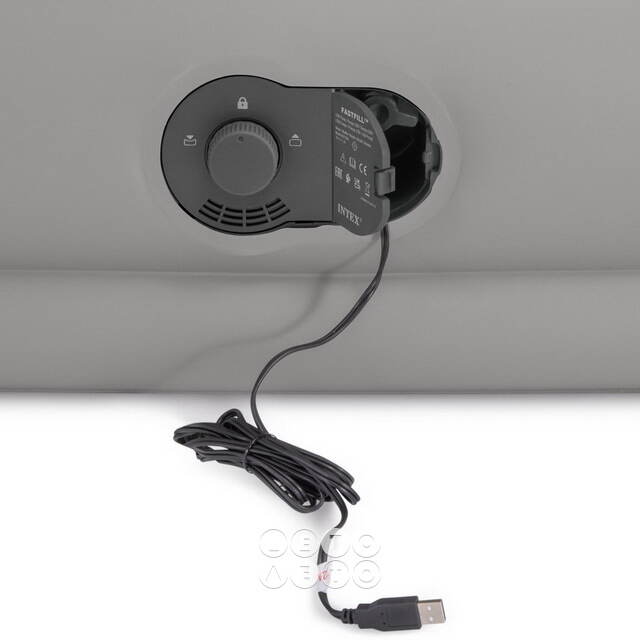 Надувной матрас Prestige Twin со встроенным USB-насосом, 99*191*30 см INTEX