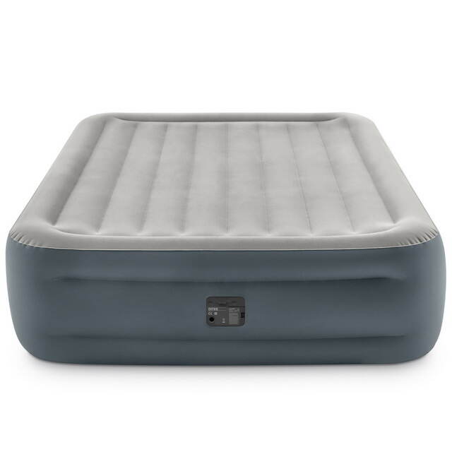 Надувная кровать с насосом Essential Rest Queen, 152*203*46 см INTEX