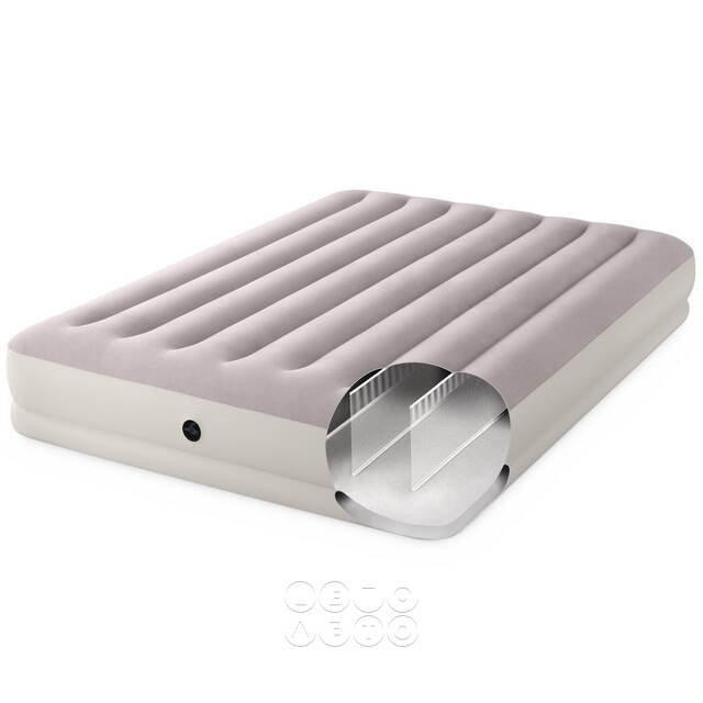 Надувной матрас Prestige Mid-Rise с USB-насосом, 152*203*30 см INTEX