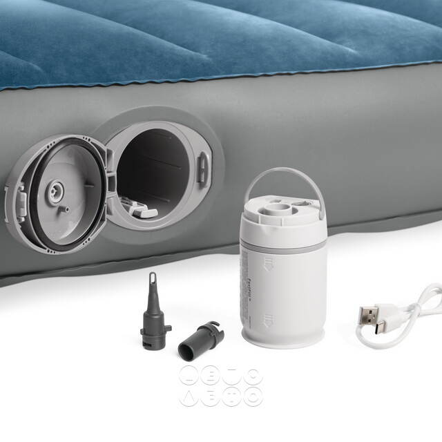 Надувной матрас с насосом Prestige Twin (Престиж Твин) с USB-портом, 99*191*25 см INTEX (Интекс)
